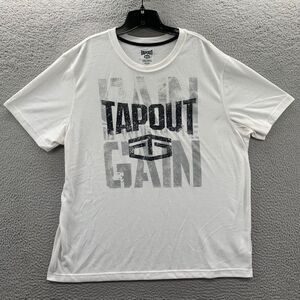 TAPOUT Shirt Mens Size XXL Tee White Black*